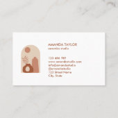 Aardewerk Vaas Keramiek Interieur Design Home Deco Visitekaartje (Achterkant)