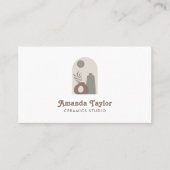 Aardewerk Vaas Modern Interieur Design Home Decor Visitekaartje (Voorkant)