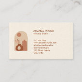 Aardewerk Vaas Modern Interieur Design Home Decor Visitekaartje (Achterkant)