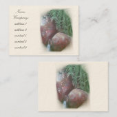 aardewerk visitekaartje (Voorkant / Achterkant)