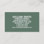 Aardewerkkunstenaar Antiek Visitekaartje (Achterkant)