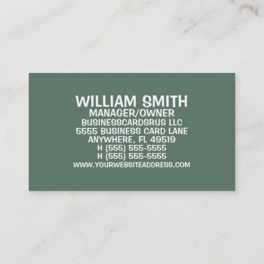 Aardewerkkunstenaar Antiek Visitekaartje (Achterkant)