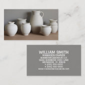 Aardewerkkunstenaar Antiek Visitekaartje (Voorkant / Achterkant)