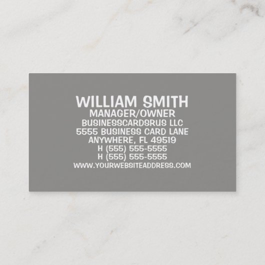 Aardewerkkunstenaar Antiek Visitekaartje (Achterkant)