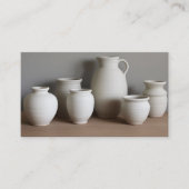 Aardewerkkunstenaar Antiek Visitekaartje (Voorkant)