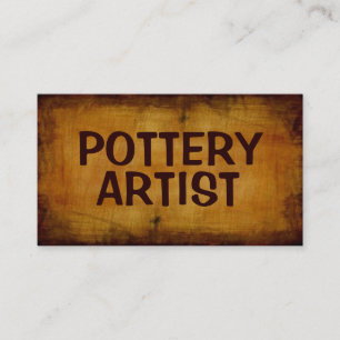 Aardewerkkunstenaar Antiek Visitekaartje