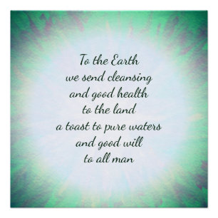 Aardezegening Perfect Poster