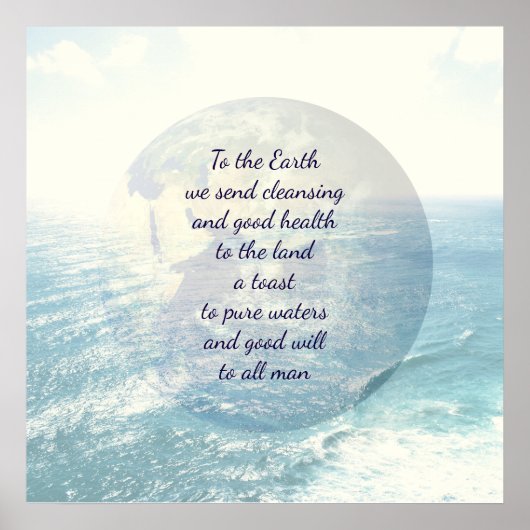 Aardezegening Poster (Voorkant)