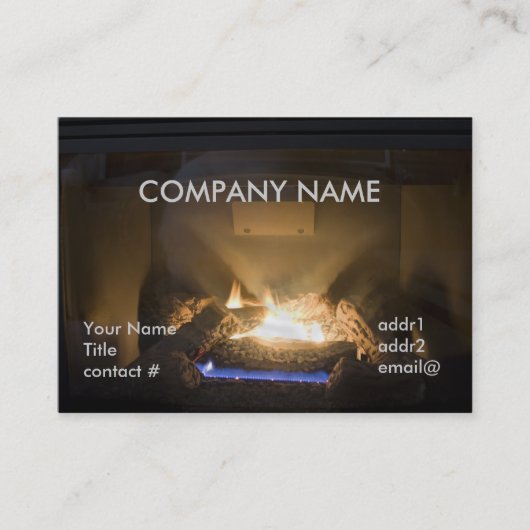 aardgasbrandstammen visitekaartje (Voorkant)