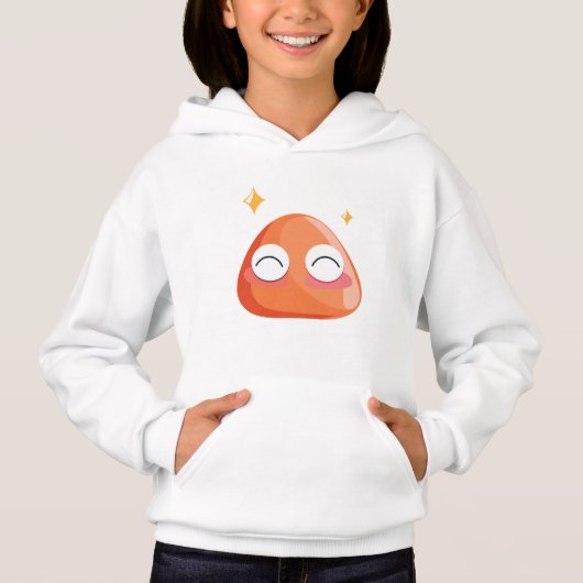 Aardgat meisjes pullover trui met capuchon (Voorkant)
