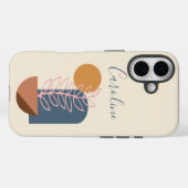 Aardge Abstracte geometrische botanische gepersona Case-Mate iPhone Case (Achterkant (horizontaal))