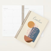 Aardge Abstracte geometrische botanische gepersona Planner (Display)