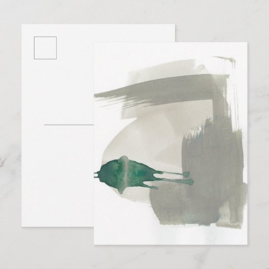 Aardgebaren - Grijs en Groen Briefkaart (Voorkant / Achterkant)