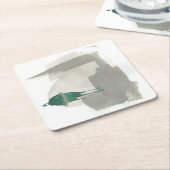 Aardgebaren - Grijs en Groen Kartonnen Onderzetters (Schuin)