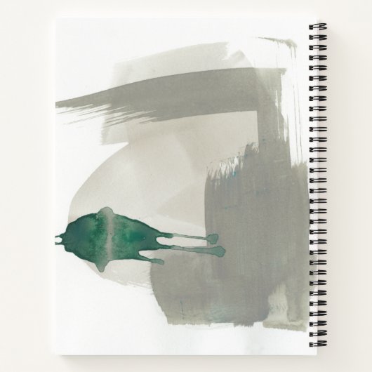 Aardgebaren - Grijs en Groen Notitieboek (Achterkant)