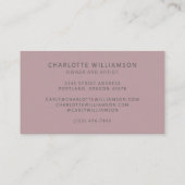 Aardgedempt organisch kleurrijk modern creatief visitekaartje (Achterkant)