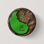 Aardgeit Ronde Button 3,2 Cm (Voorkant)