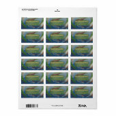 Aardgroen, Bruin & Beige Retouradreslabel Etiket (Full Sheet)