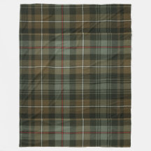 Aardgroen en bruin tartan