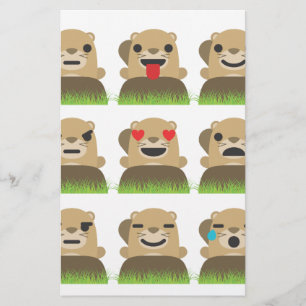 aardhog emojis briefpapier