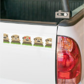 aardhog emojis bumpersticker (Op Truck)