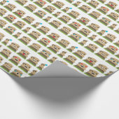 aardhog emojis cadeaupapier (Hoek)