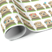 aardhog emojis cadeaupapier (Rol Hoek)