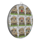 aardhog emojis dartbord (Voorkant Links)