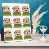 aardhog emojis fotoplaat (Zijkant)