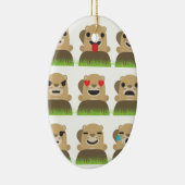 aardhog emojis keramisch ornament (Rechts)