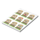 aardhog emojis notitieblok (Linkerzijde)