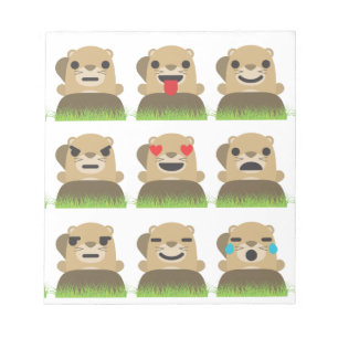 aardhog emojis notitieblok