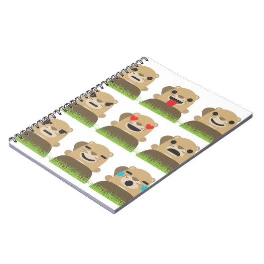 aardhog emojis notitieboek (Linkerzijde)