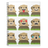 aardhog emojis notitieboek (Voorkant)