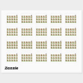 aardhog emojis vierkante sticker (Vel)
