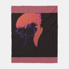 Aardig animatiepersonage fleece deken
