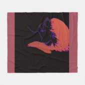 Aardig animatiepersonage fleece deken (Voorkant (Horizontaal))