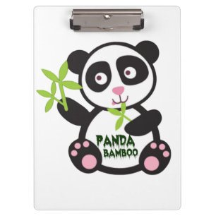Aardig Bamboe Panda-ontwerp – Perfect voor Klembord