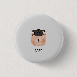 Aardig Beer Afstudeer Ornament | Gepersonaliseerd  Ronde Button 3,2 Cm