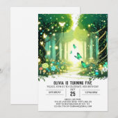 Aardig Betoverd Bos Digitaal Verjaardagskaartje Kaart (Voorkant / Achterkant)