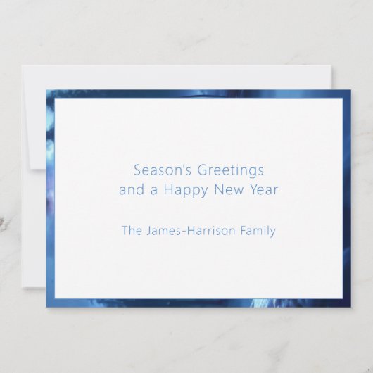 Aardig Bewerkbaar Winter Wonderland Feestdagenkaart (Achterkant)