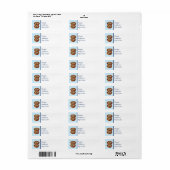 Aardig blauwe bessen taart aanpasbaar etiket (Full Sheet)