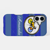 aardig fietsen gepersonaliseerd iPhone 16 hoesje (Achterkant horizontaal)
