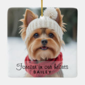 Aardig hondenfoto sympathie ornament (Achterkant)