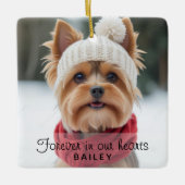 Aardig hondenfoto sympathie ornament (Voorkant)