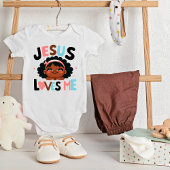 Aardig "Jesus Loves Me"-ontwerp  Romper