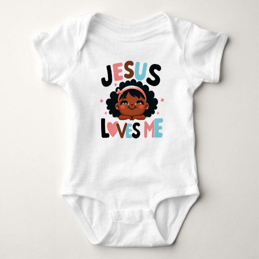 Aardig "Jesus Loves Me"-ontwerp  Romper (Voorkant)