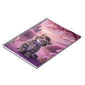Aardig Kitten met Glitterende Halsband Notitieboek (Linkerzijde)