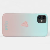 Aardig Meisjesachtig Ombre Hart Case-Mate iPhone Case (Achterkant (horizontaal))
