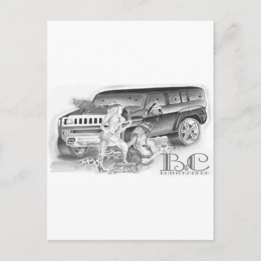 Aardig n Clyde Briefkaart (Voorkant)